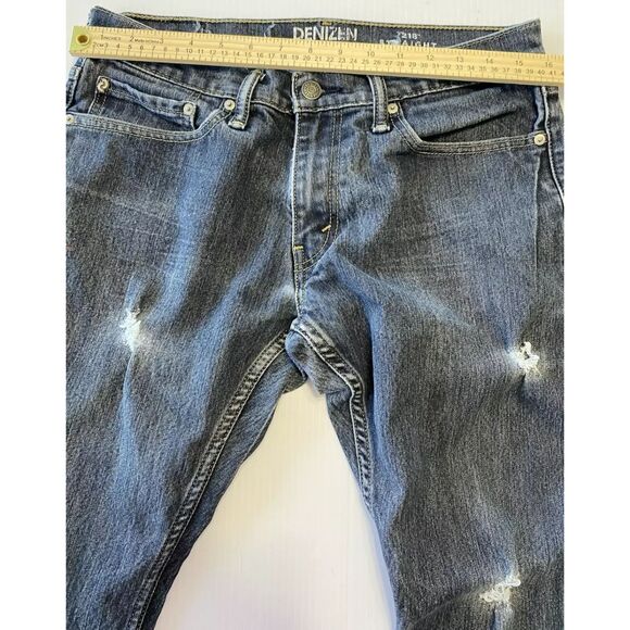 Levis Denizen 218 Straight Fit Distressed Denim Jeans Men 32x30 (Fit 32x29) - Picture 4 of 11